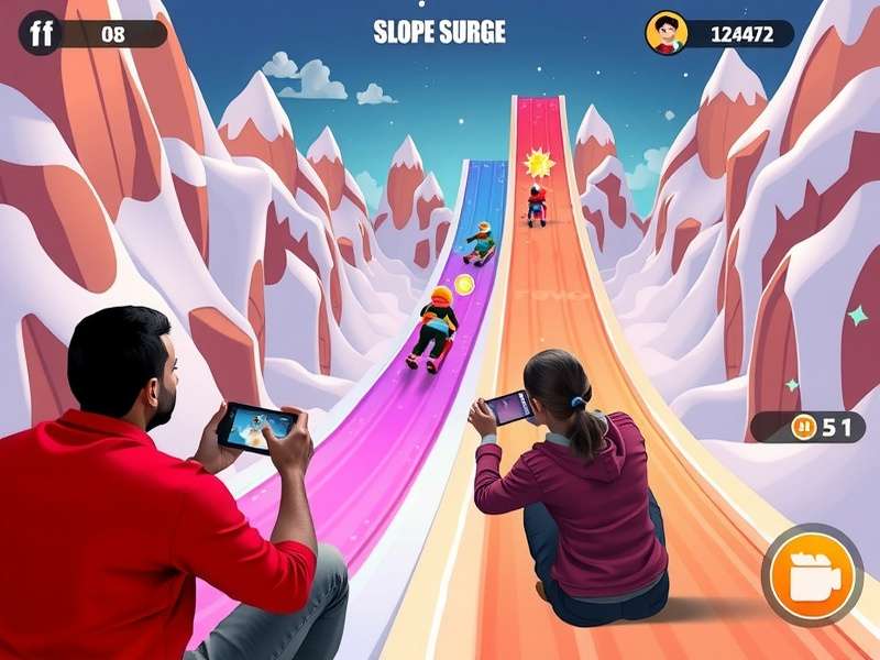 Slope Surge power-ups and special abilities showcase